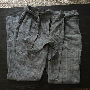 Express Women’s Gray Plaid Work Pants